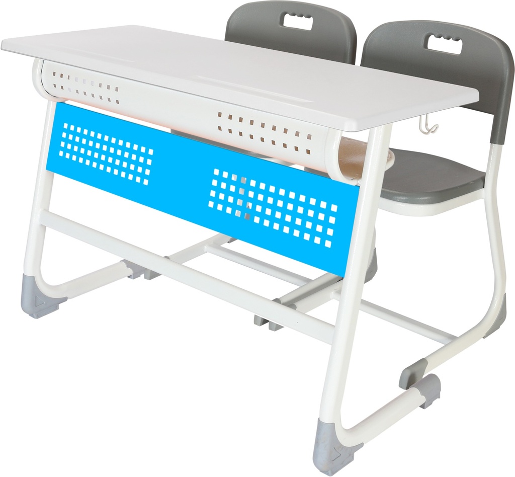 Bureau d'école élégant simple avec plateau werzalit sans panneau