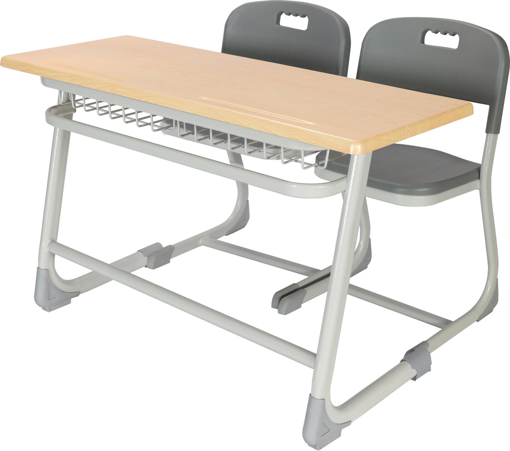 Bureau d'école élégant simple avec plateau werzalit sans panneau