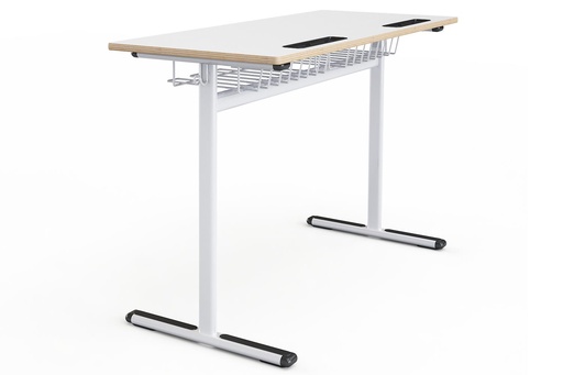 Bureau d'école élégant simple avec plateau werzalit sans panneau